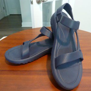 TEVA Blue Velcro Rubber Sandals, US Men's Size 12